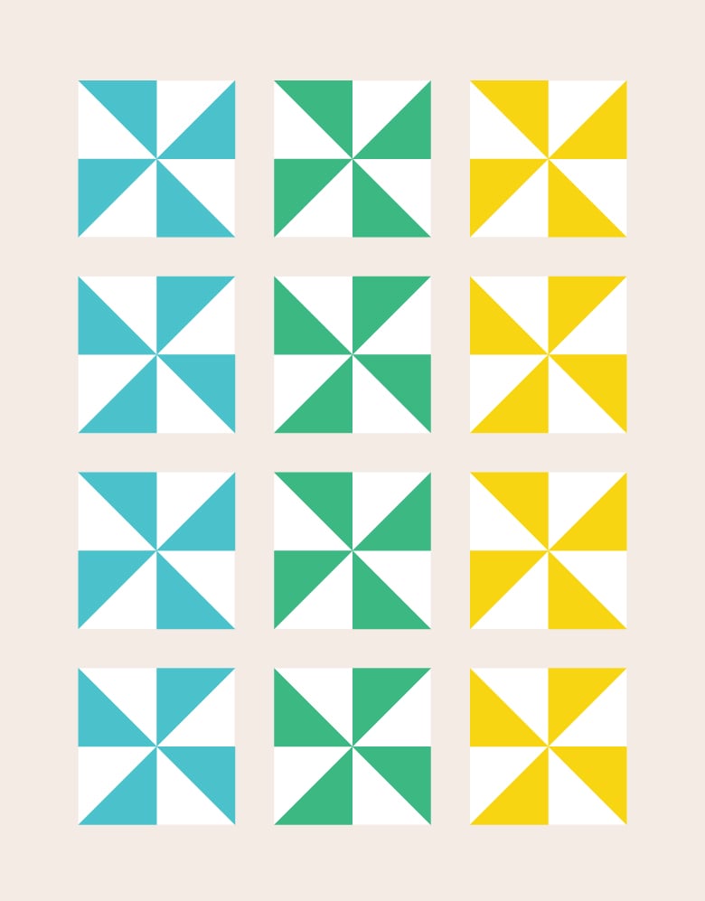 DTQ Pinwheel quilt pattern
