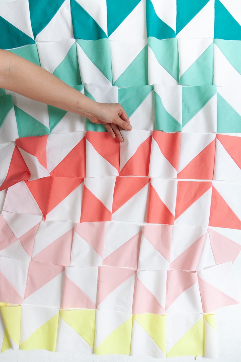 13 Modern Half Square Triangle Quilt Patterns | Designed to Quilt